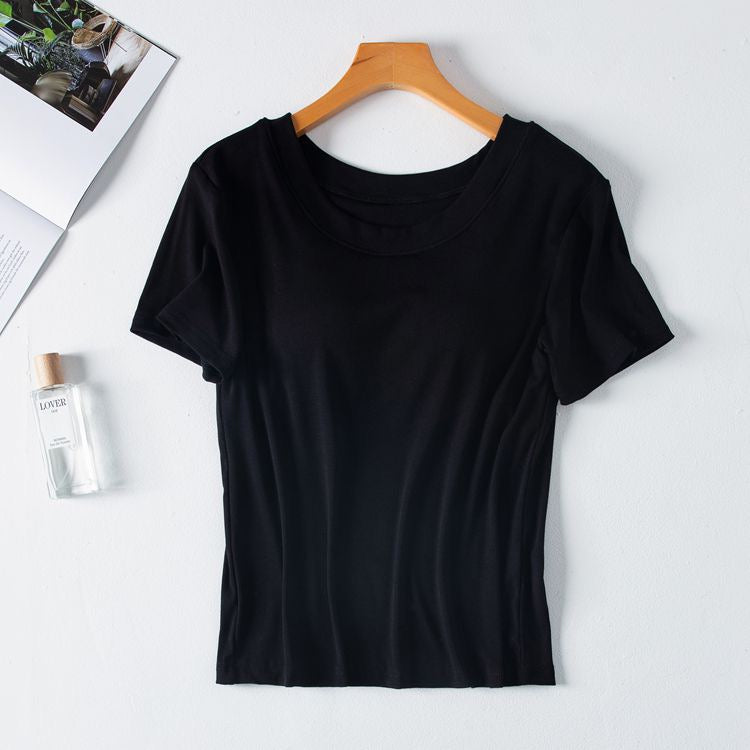 Basics Round Neck Padded T-shirt